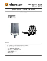 Johansson 6550A Instruction Manual предпросмотр