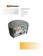 Johansson Colosseum 8500 User Manual preview