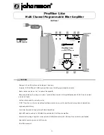 Предварительный просмотр 3 страницы Johansson Profiler Lite 6601 User Manual