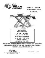 John Bean 48109B Installation And Operation Manual preview