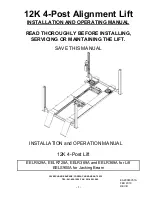 John Bean EELR369A Installation And Operating Manual preview