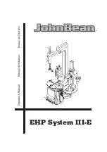 John Bean EHP System III-E Operator'S Manual предпросмотр