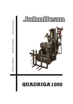 John Bean QUADRIGA 1000 Operator'S Manual preview