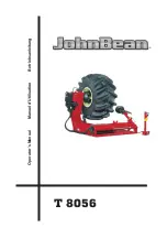 Preview for 1 page of John Bean T 8056 Operator'S Manual