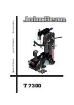 John Bean T7300 Operator'S Manual предпросмотр