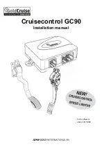 Preview for 1 page of John Gold Gold Cruuse Cruisecontrol GC90 Installation Manual