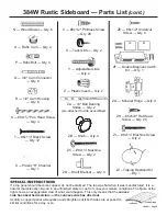 Preview for 3 page of John Greenleaf 384W Assembly Instructions Manual