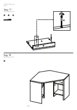 Предварительный просмотр 14 страницы John Lewis ABACUS corner desk Assembly Instructions Manual