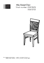 Preview for 1 page of John Lewis Alba Slatted Chair 83610603 Instructions And Warnings