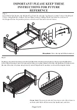 Предварительный просмотр 5 страницы John Lewis Ashton Bunk Bed Bed Quick Start Manual