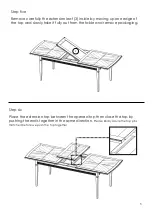 Preview for 5 page of John Lewis BRONTE EXTENSION DINING TABLE Quick Start Manual