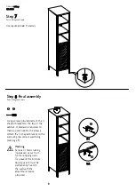 Предварительный просмотр 9 страницы John Lewis Chevron Tall Boy 816 60406 Manual