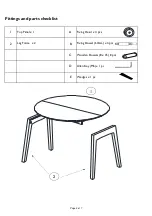 Предварительный просмотр 2 страницы John Lewis Duhrer Round Table Assembly Instructions Manual