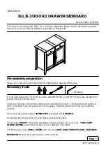 Предварительный просмотр 1 страницы John Lewis ELLIS 87702732 Assembly Instructions Manual