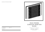 John Lewis FAUX WOOD VENETIAN BLIND Instruction Manual preview