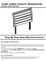 John Lewis Fawley Headboard Step By Step Assembly Instructions предпросмотр