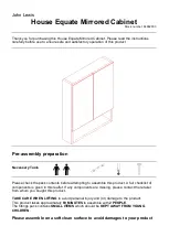 Предварительный просмотр 1 страницы John Lewis House Equate Mirrored Cabinet 84982003 Assembly Instructions Manual