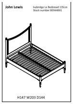 Preview for 1 page of John Lewis Ivybridge Le Bedstead 80344001 Instructions Manual