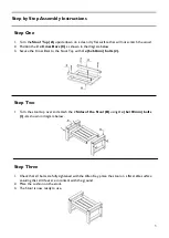 Предварительный просмотр 3 страницы John Lewis JL Bilbao Lounging Stool Assembly Instructions