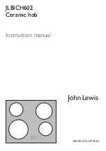 Preview for 1 page of John Lewis JLBICH602 Instruction Manual