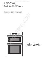 Preview for 1 page of John Lewis JLBIDOS906 Instruction Manual