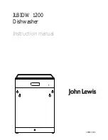 Предварительный просмотр 1 страницы John Lewis JLBIDW 1200 Instruction Manual