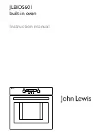 Preview for 1 page of John Lewis JLBIOS601 Instruction Manual