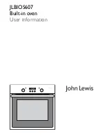 John Lewis JLBIOS607 User Information предпросмотр