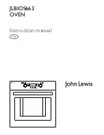 Предварительный просмотр 1 страницы John Lewis JLBIOS663 Instruction Manual