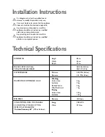 Предварительный просмотр 6 страницы John Lewis JLBIWD 1400 Instruction Manual