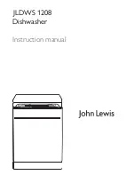 John Lewis JLDWS 1208 Instruction Manual preview