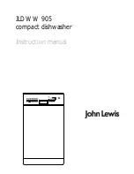 Предварительный просмотр 1 страницы John Lewis JLDWW 905 Instruction Manual