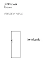 Preview for 1 page of John Lewis JLFZW1604 Instruction Manual