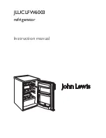 Предварительный просмотр 1 страницы John Lewis JLUCLFW6003 Instruction Manual