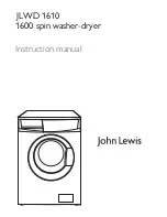 John Lewis JLWD 1610 Instruction Manual предпросмотр