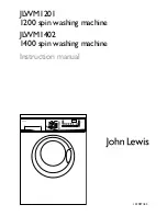 John Lewis JLWM1201 Instruction Manual preview