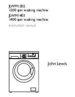 Предварительный просмотр 1 страницы John Lewis JLWM1202 Instruction Manual