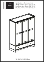 Preview for 1 page of John Lewis Lymington 3 door wardrobe Assembly Manual