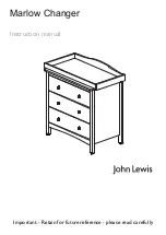 Предварительный просмотр 1 страницы John Lewis Marlow Changer Instruction Manual