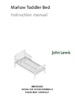 John Lewis Marlow Toddler Bed Instruction Manual предпросмотр