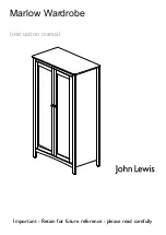 John Lewis Marlow Wardrobe Instruction Manual предпросмотр