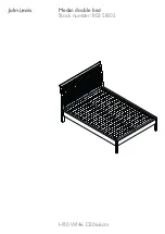 John Lewis Medan double bed 803 51803 Manual предпросмотр