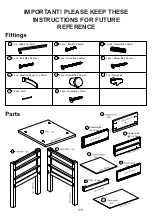 Предварительный просмотр 3 страницы John Lewis Morgan 2 Drawer Bedside 803/16408 Assembly Instructions Manual