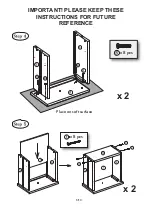 Предварительный просмотр 6 страницы John Lewis Morgan 2 Drawer Bedside 803/16408 Assembly Instructions Manual