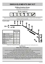 Preview for 1 page of John Lewis SWISH ELEMENTS BAY KIT 65596401 Fitting Instructions