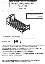 Предварительный просмотр 1 страницы John Lewis Victoria 803/67902 Instructions Manual