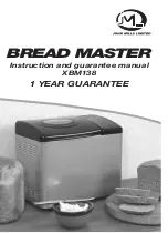 Предварительный просмотр 1 страницы John Mills BREAD MASTER Instruction And Guarantee Manual