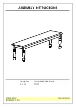 John Thomas BE-60T Assembly Instructions предпросмотр