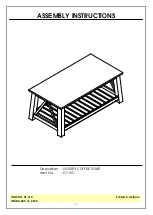 John Thomas OT-16C Assembly Instructions предпросмотр