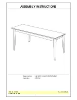 Предварительный просмотр 1 страницы John Thomas OT-9S2 Assembly Instructions